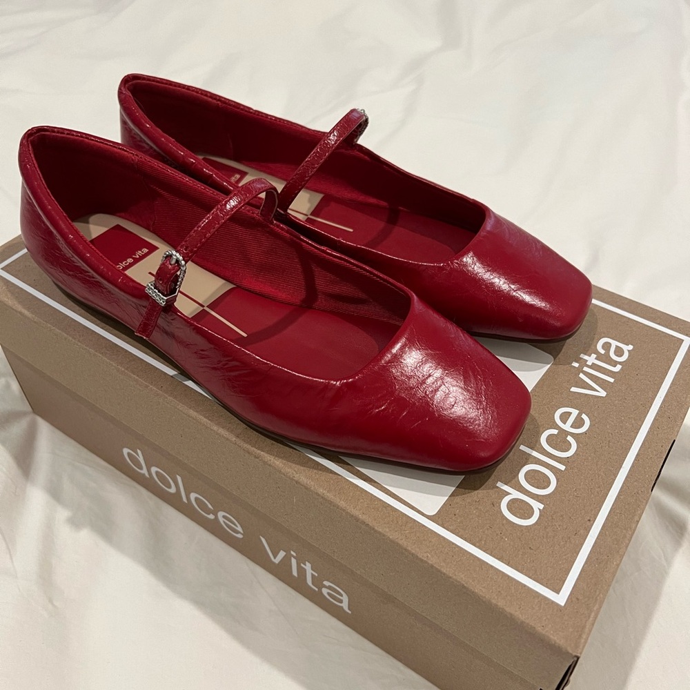 NEW Dolce Vita Reyes Ballet Flats Red